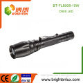 Factory Supply 3.7v High Power Zoom Hunting Aluminum Material 2*18650 cell 10w Cree xml-2 t6 led Rechargeable flashlight 800lm